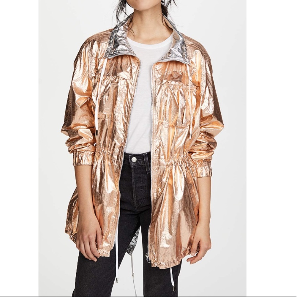 ‼️NWT‼️ Blank Denim Reversible Metallic Anorak